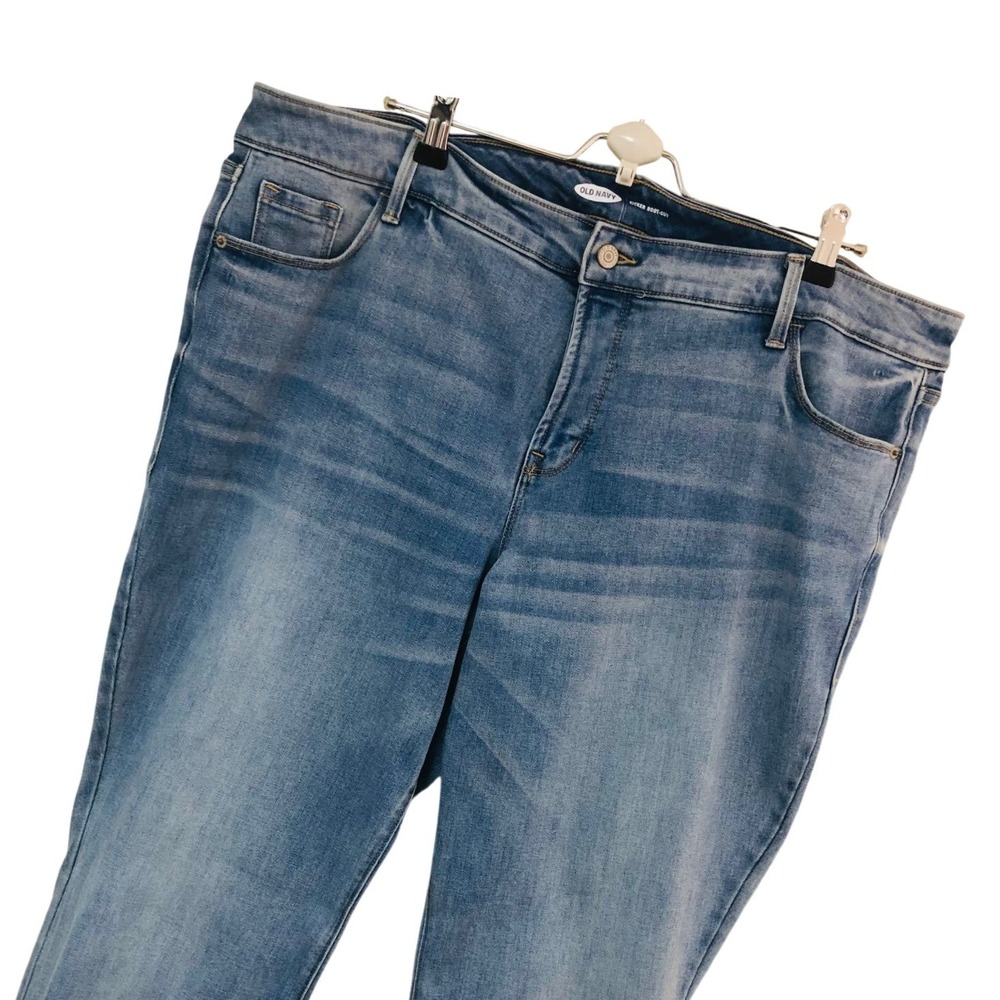 Old‎ Navy Kicker Boot Cut Jeans Medium Wash High Rise Casual Work Womens 22W 3X